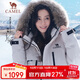 駱駝（CAMEL）【極寒系列】羽絨服沖鋒衣男女秋冬可拆卸毛領(lǐng)加厚工裝派克外套