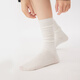 上森派系白色襪子女生夏季薄款堆堆襪夏天女襪子配小皮鞋棉襪中筒襪小腿襪 白色 1雙 推薦尺碼【36-39】