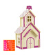 齊峰3d立體拼圖積木玩具擺件房屋建筑家具模型木質(zhì)兒童手工拼插裝禮物 玲瓏小屋