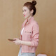 KANJOOP防曬衣女新款薄款小個(gè)子防曬服外搭開(kāi)衫韓版夏季百搭短外套防曬衫 皮粉色 L 【建議103-113斤】