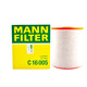 曼牌(MANNFILTER)空氣濾清器濾芯空氣格 適配大眾斯柯達西雅特車(chē)系 C16005 16-18款輝昂3.0T