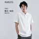 MARKLESS短袖男夏季POLO衫休閑上衣翻領T恤PLB3635M 云峰白 XL 