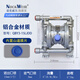 諾克威爾第三代氣動(dòng)隔膜泵QBY3不銹鋼鋁合金鑄鐵PP塑料膠水涂料化工污水專(zhuān)用 QBY3-15鋁合金+山道膜片