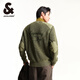 杰克·瓊斯（JACK&JONES）男裝冬季新款時(shí)尚潮流百搭水洗字母印花基礎圓領(lǐng)毛針織衫男款 E04軍綠色 常規 S