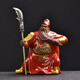 木客關(guān)羽家居客廳玄關(guān)裝飾工藝品擺件禪意紫砂人物關(guān)公茶空間茶桌擺設 小號浩然正氣（紅釉款）