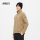 AIGLE艾高經(jīng)典款ACW22MFLE003戶(hù)外保暖上衣全拉鏈抓絨衣外套男士 杻藤杏色 AF722 L (180/96A)