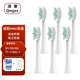 清奢適配teez齒道電動牙刷頭TeethRoad G1/G3/G5牙刷頭通用Teeth Road/T1-1/K5s-1適用萌芽家M-DW1刷頭 白綠色【6支裝】
