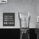 Libbey八角玻璃杯加厚耐熱茶水杯啤酒杯商用水杯牛奶飲料果汁杯家用杯子 高款【296ml】 2只