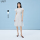 LILY【商場(chǎng)同款】夏新款女裝含真絲亞麻浪漫波點(diǎn)連衣裙小個(gè)子 601白色 S