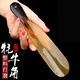 丹越鞋拔子短柄提鞋器天然牛角便攜穿鞋神器家用小巧鞋溜子鞋抽鞋撥子 牦牛角中鞋拔20cm