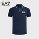 阿瑪尼EMPORIO ARMANI【七夕禮物】EA7男裝翻領(lǐng)徽標(biāo)印花POLO衫