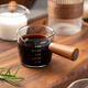 onlycook咖啡杯玻璃杯子 刻度杯量杯 小奶盅意式濃縮萃取量杯 75ml單嘴