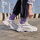 李寧酷芒跑步鞋女鞋新款跑鞋鞋子女士低幫復古健步跑鞋運動(dòng)鞋ARLQ002 乳白色/壞小紫 ARLQ002-3 38碼