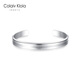 Colaivkloia情侶手鐲男女款手環(huán)鈦鋼時(shí)尚手飾品520情人節生日禮物送男女友 銀色【大號】111-170斤