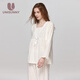 unisunny孕尚月子服春秋產(chǎn)后產(chǎn)婦懷孕期哺乳期兩用孕婦裝孕婦睡衣家居服套裝 白色【四季款】 L【建議100～130斤】