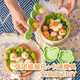 易優(yōu)家飯團(tuán)模具食品級(jí)手搖兒童餐具搖搖樂(lè)嬰兒寶寶輔食機(jī)安全米飯磨具 飯團(tuán)搖搖樂(lè)-綠色