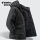 愛(ài)登堡Edenbo愛(ài)登堡加絨棉衣冬季男士可拆卸帽多袋工裝戶(hù)外保暖棉服外套 黑色\內里加絨 2XL