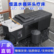 頭療洗頭床美容院理發(fā)店專(zhuān)用發(fā)廊速熱器熏蒸水循環(huán)美容頭療一體床 神秘黑-木框架-亞克力白盆 單床 熏蒸