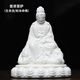 戴玉堂 十二生肖本命佛陶瓷佛像擺件小號隨身佛家用供奉汽車(chē)車(chē)載中控臺 H29-01B 普賢菩薩 配防滑墊