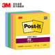 3M 便利貼 便條紙/報事貼/便簽紙/便簽本 狠貼系列 辦公用品文具 654SM1 4本裝 彩色多色便簽