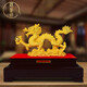 錦呈祥鍍金生肖龍擺件招財吸財旺運旺財納福鎮(zhèn)家進寶轉(zhuǎn)運風水送人禮物品 吉祥漢龍- 小號