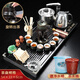 兿凡臻品紫砂功夫茶具套裝全自動(dòng)實(shí)木茶盤(pán)一體式家用陶瓷茶壺蓋碗茶杯整套 八馬茶盤(pán)+古韻懶人茶具套裝 1件
