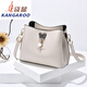 袋鼠（KANGAROO）女士包包2026新款韓版時(shí)尚水桶包女斜挎包女包風(fēng)單肩包情人節禮物 白色