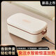 賢獅電熱飯盒免注水可插電保溫飯盒上班族帶飯學(xué)生便攜式恒溫加熱飯盒 奶油白【陶瓷釉不粘內(nèi)膽】
