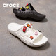 卡駱馳crocs拖鞋輕便耐磨貝雅涼鞋男女同款透氣休閑鞋|207627 白色-100 36 /37(220mm)