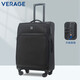 維麗杰（verage）防水牛津帆布行李拉桿箱小型登機箱密碼箱大容量商務(wù)出差旅行箱子 黑色（TSA升級鎖） 20英寸