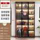 襄睿手辦展示柜盲盒展示架玻璃展示柜高達模型玩具柜陳列柜玻璃門(mén)展柜 E0實(shí)木板 長(cháng)120*220 包上樓包安裝+附送燈光