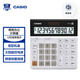 卡西歐（CASIO）超寬計算器DH-12-WE白色無聲款12位數(shù)字顯示雙電源桌面辦公專業(yè)計算系列