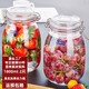喜碧（Scybe）密封罐 泡酒容器泡菜壇子套裝玻璃密封罐玻璃瓶潘多拉1800ml 2只