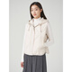 beanpole90%鵝絨秋冬女士雙色輕薄連帽絎縫羽絨外搭馬甲背心 米白 L 170/92A