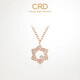 CRD克徠帝【現貨閃發(fā)】18K金鉆石項鏈彩金項鏈鎖骨鏈禮物 共約5分