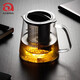 阿德利亞進(jìn)口家用大容量玻璃茶壺雙層耐高溫水壺泡茶花茶壺茶具茶水食品級 【芬倫】耐熱雙層過(guò)濾泡茶壺 1000ml