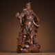 關(guān)羽武財(cái)神關(guān)公招財(cái)財(cái)神爺佛像關(guān)二哥爺家用店鋪請(qǐng)關(guān)公像供奉神像 B款紫檀色小號(hào)：18*10*38厘米