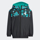阿迪達斯兒童REVERSIBLE JACKET兩穿特價(jià)連帽夾克外套HM9621 黑/綠 A116 