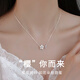 蘇十六櫻花925銀項鏈女輕奢小眾氣質(zhì)高級感吊墜鎖骨鏈銀飾品禮物送女友 【925銀】櫻花白貝母項鏈+禮盒