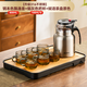 天喜（TIANXI）飄逸杯泡茶壺家用不銹鋼保溫壺辦公室茶水分離茶壺泡茶壺 鋼本色800ml+小茶杯6只+原色茶盤(pán)