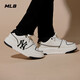 MLB官方男女情侶韓系厚底休閑鞋百搭通勤學(xué)長(cháng)鞋明星同款春夏SXCA1 紐約洋基隊/標準白色 (拍大半碼) 37.5