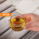 綠昌明 主人杯小茶杯玻璃品茗杯功夫茶杯茶盞茶具杯加厚玻璃杯茶道配件 將相杯*2只