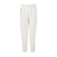 漁漁牌女裝褲子女2024新款春夏季薄款純棉全棉休閑九分長(cháng)褲FGGB6232 米白 XXL