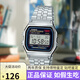 卡西歐（CASIO）反顯防水潮流復(fù)古小方塊情侶表A168WGG-1A/1B A168WA-1DF 電子表 A159WA男款35mm表盤