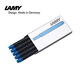 凌美（LAMY）狩獵者/恒星鋼筆墨膽 墨囊 墨水筆一次性筆芯替換5支裝 T10 天藍(lán)色
