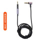魔律 適用于森海塞爾HD4.50耳套HD4.30 HD4.40BT HD458BT耳罩海綿套 HD400S耳機(jī)替換配件 黑色耳機(jī)線【無嘜】