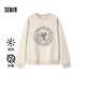 森馬（Semir）[商場同款]女oversize發(fā)熱抗菌2024冬季繡花抓絨上衣101724116004