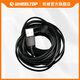 輪峰wheeltop配件電變充電器EDS充電線自行車無線電變數(shù)據(jù)線USB連接線 黑色 2米