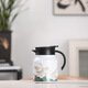 阿首高端老白茶燜茶壺悶泡壺悶茶壺陶瓷內(nèi)膽保溫壺泡茶壺套裝送禮物品 國潮白【陶瓷內(nèi)膽】 1000ml