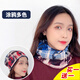 FREESCOPE兩條】秋冬戶外保暖圍脖男女脖套護頸圍巾套頭運動騎行雙層堆堆帽 涂鴉多色（柔軟款）